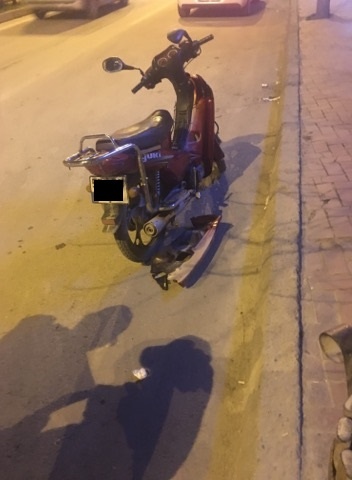 Dörtyolda Motosiklet Kazası Sürücü Orta Refüje Fırladı