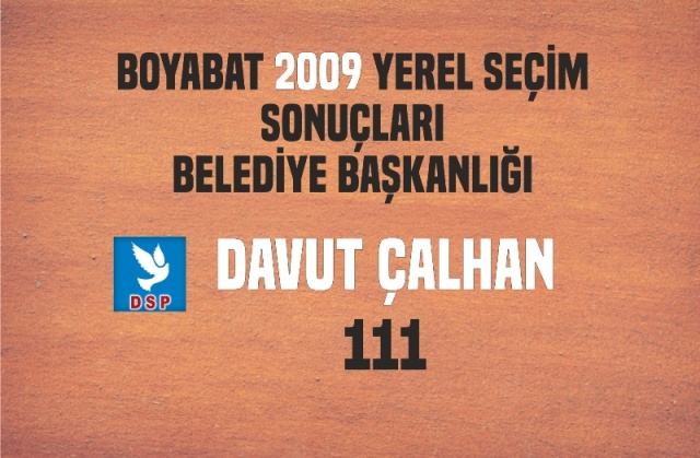 Boyabat Dsp-Davut Çalhan