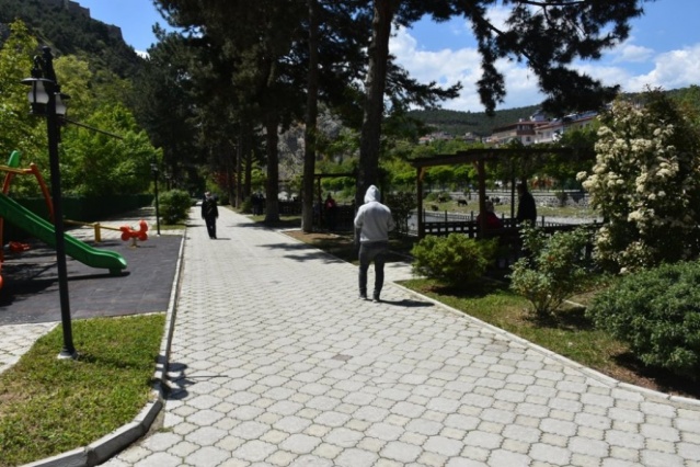 Boyabat caddeleri ve sokakları onların oldu