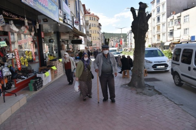 Boyabat caddeleri ve sokakları onların oldu