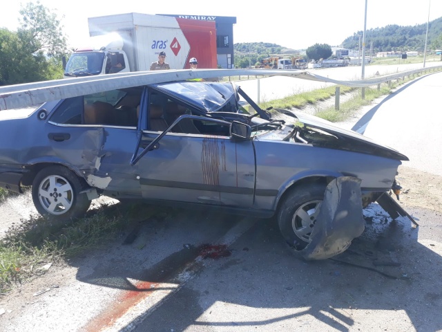 Boyabat Sanayi Mevkiinde trafik kazası !