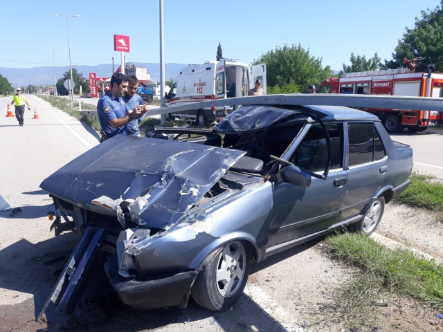 Boyabat Sanayi Mevkiinde trafik kazası !