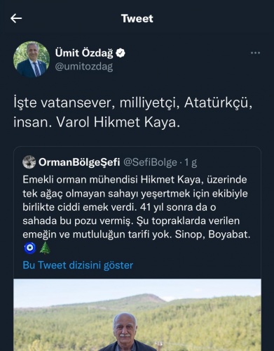 Boyabatlı Hikmet Kaya'ya tüm Türkiye'den destek yağdı