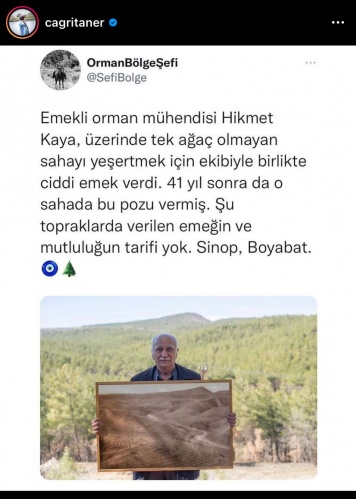 Boyabatlı Hikmet Kaya'ya tüm Türkiye'den destek yağdı