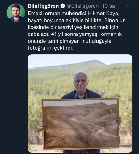 Boyabatlı Hikmet Kaya'ya tüm Türkiye'den destek yağdı