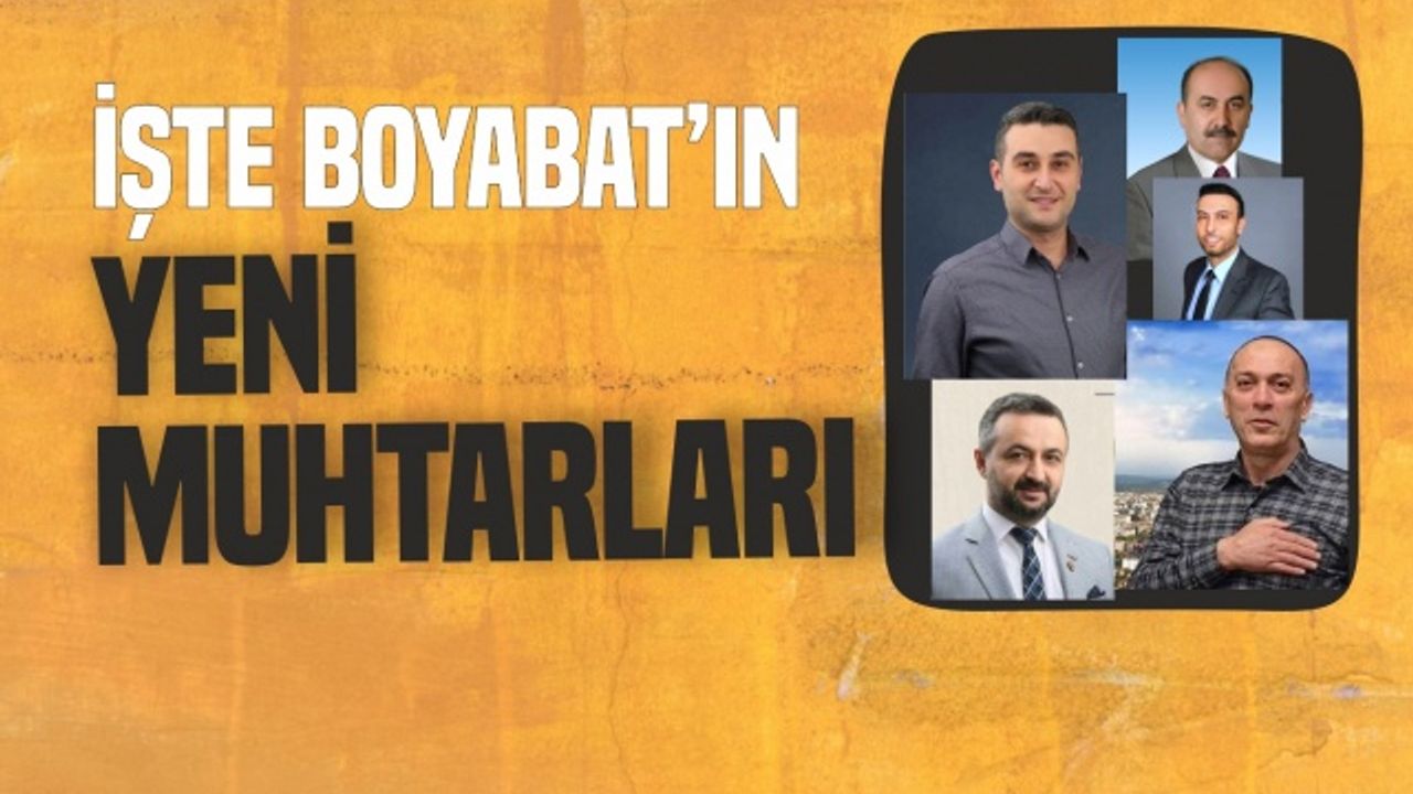 31 Mart Boyabat  Muhtarlık Sonuçları