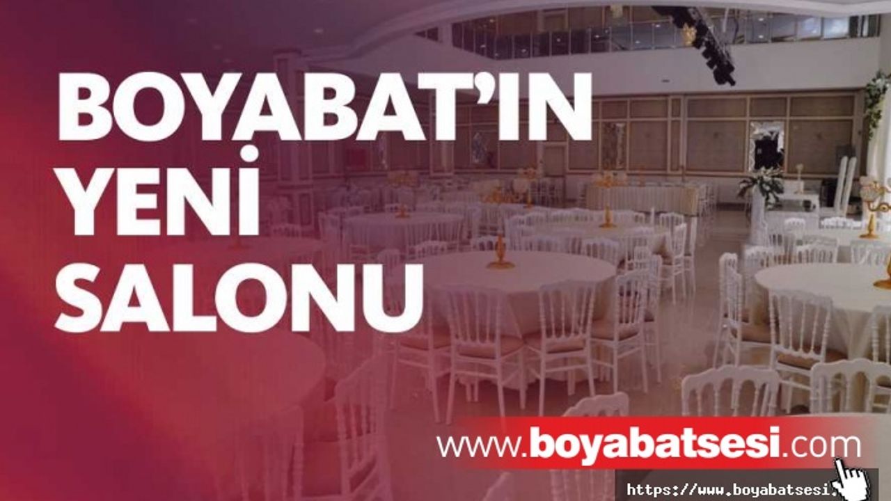 Boyabat Belediyesi Düğün Salonu Kullanıma Hazır