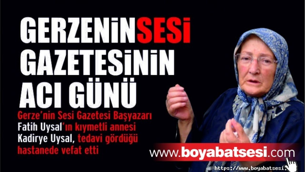 Gerze'nin Sesi Gazetesinin acı günü