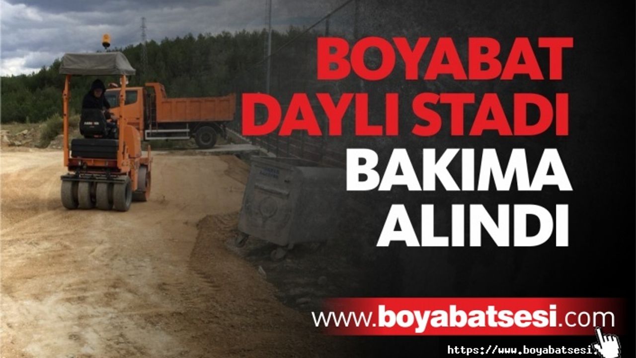 Boyabat Daylı Stadyumu Çevresi Düzenleniyor