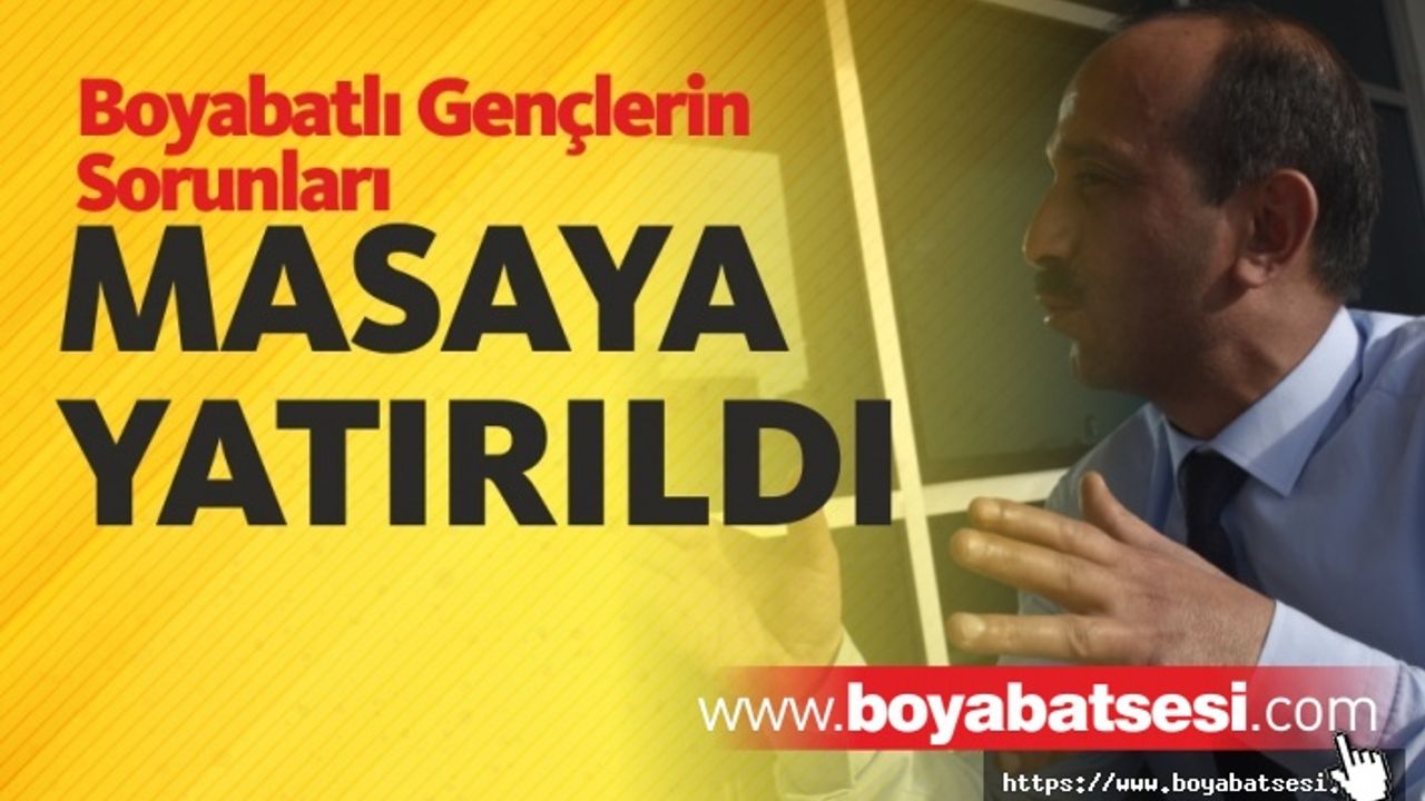 Boyabat Gençlik Merkezi Müdürü Hüseyin Köroğlu Yerel Basın İle Buluştu