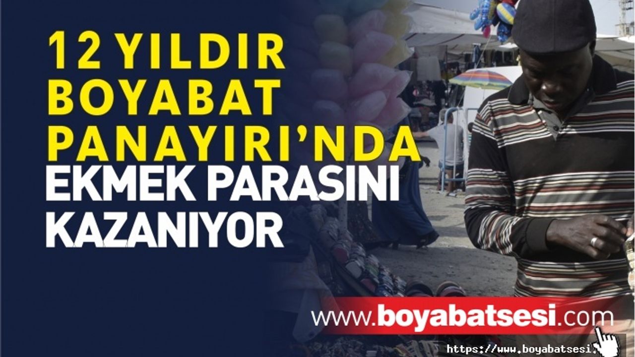 Boyabat Panayırının Tanınan Satıcısı Senegalli Mustafa