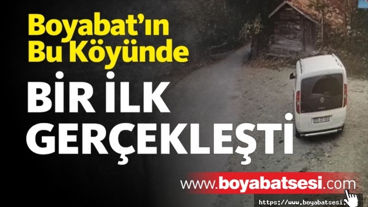 Boyabat'ta Bir İlk : Köyde Kamera Sistemi Kuruldu