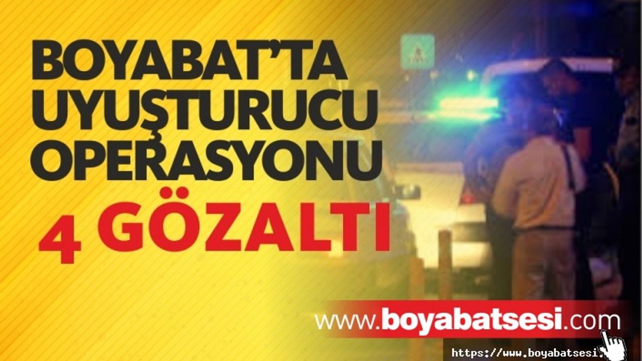Boyabat'ta Durdurulan Araçtan Uyuşturucu Çıktı
