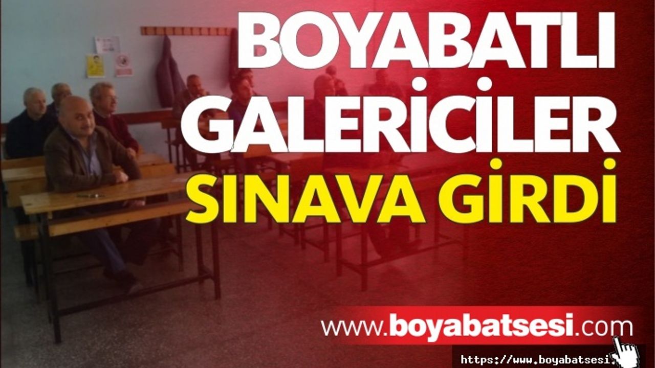 Boyabat'ta İkinci El Oto Alım Satım Mesleki Yeterlilik Sınavı Tamamlandı