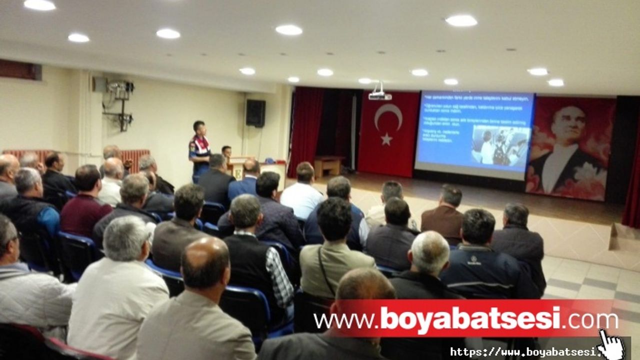 BOYABAT'TA SERVİS ŞOFÖRLERİ BİLGİLENDİRİLDİ