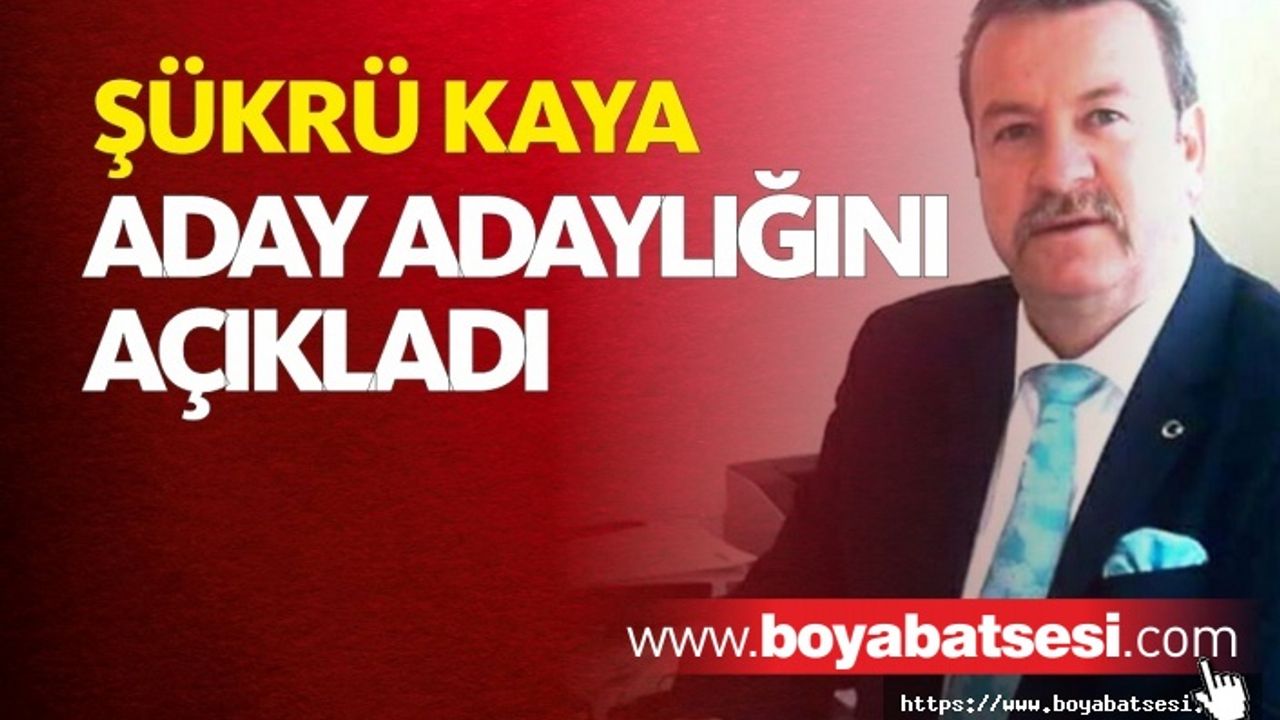 Boyabatlı "REİS" Şükrü Kaya, Başkanlık İçin Aday Adaylığını Açıkladı