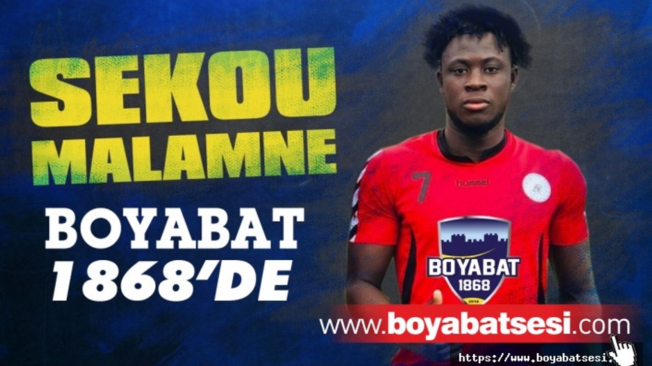 Sekou Malamne Boyabat 1868 Spor Kulübüne transfer oldu. 