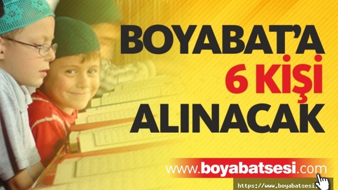 Sinop İl Müftülüğü İl genelinde geçici personel alacak