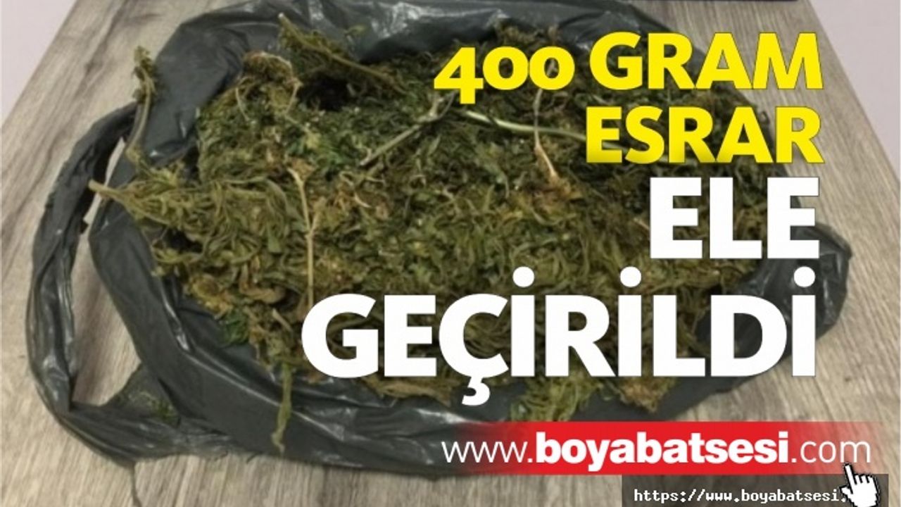Uyuşturucu Operasyonu 1 kişi gözaltına alındı