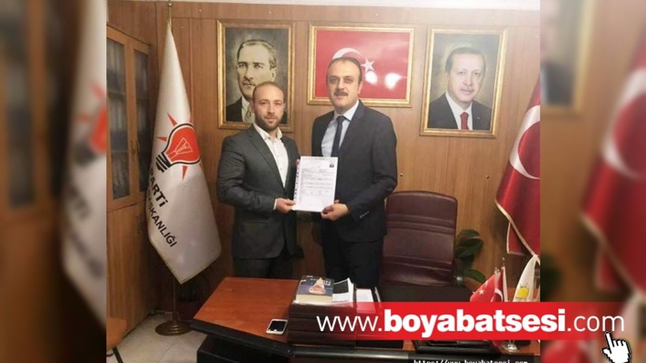 AK Parti'den Boyabat Belediye Başkanlığı Aday Adaylığı Başvurusunda Bulundu