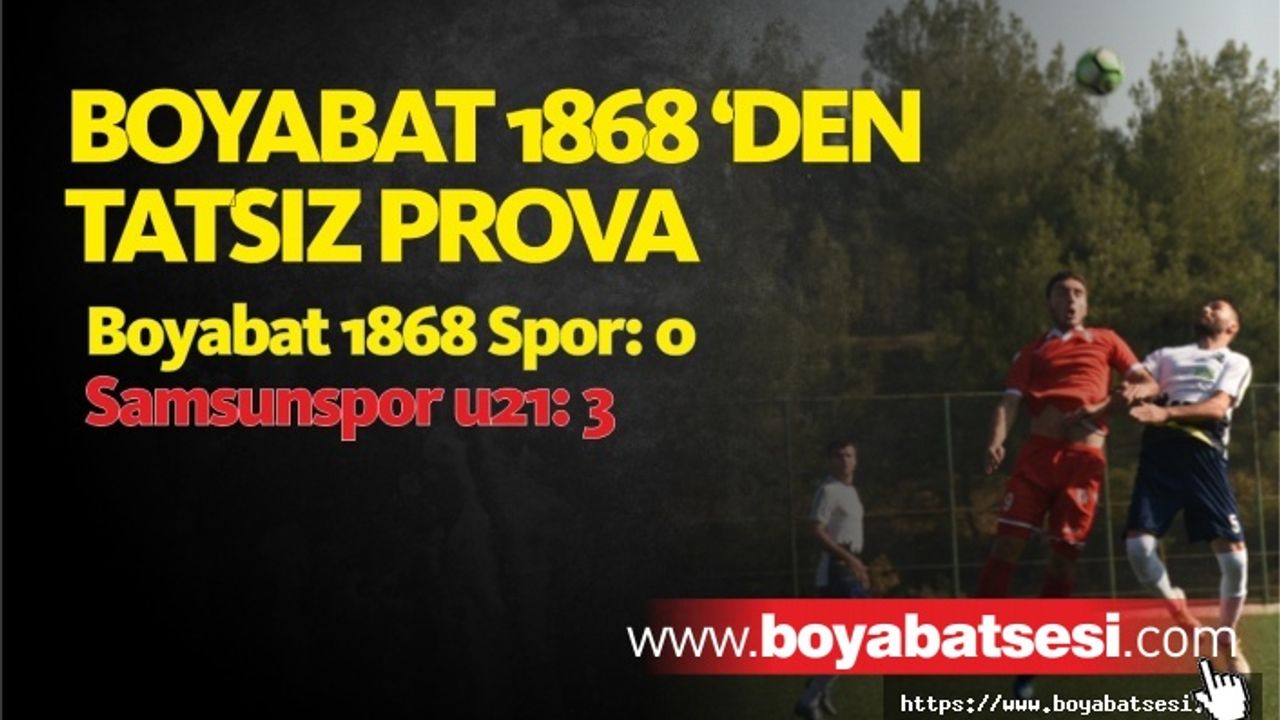 Boyabat 1868 Spor :0  Samsunspor u21 :3