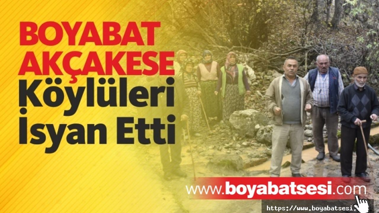 Boyabat Akçakese Köyü Sakinleri Yetkililerden Yardım Bekliyor