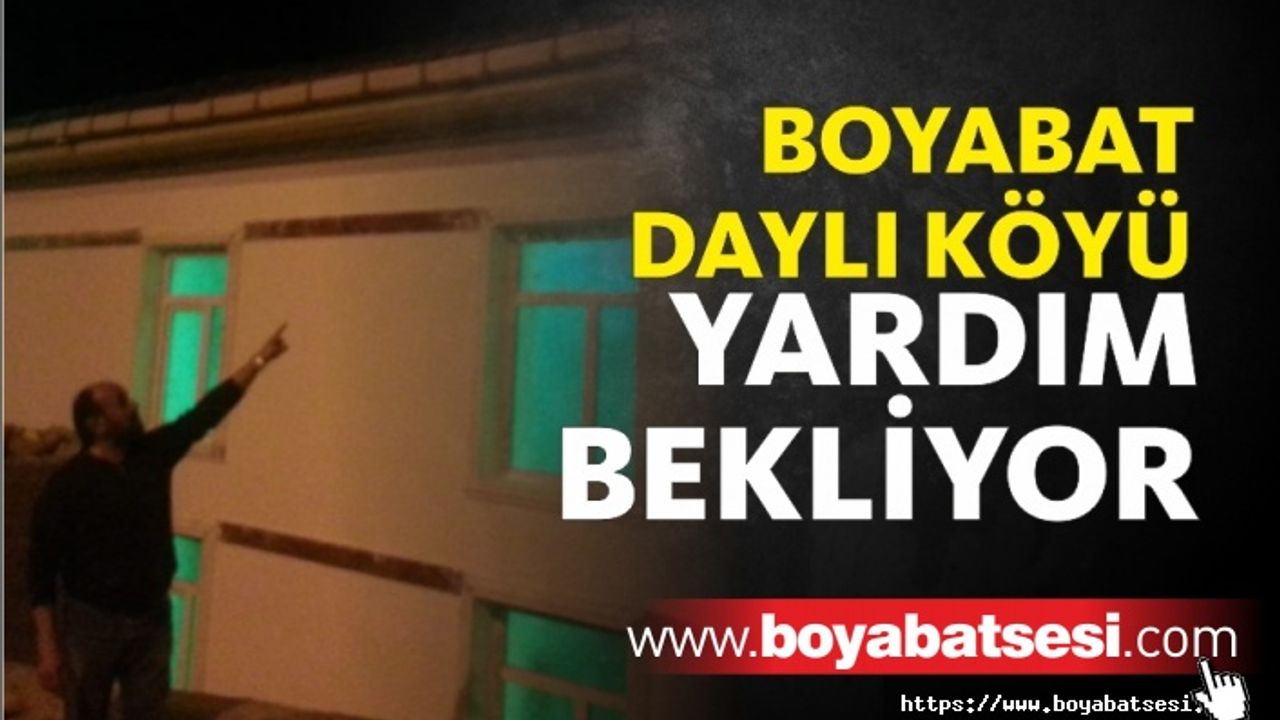 Boyabat Daylı Köyü Muhtarı Vatandaşlara Seslendi