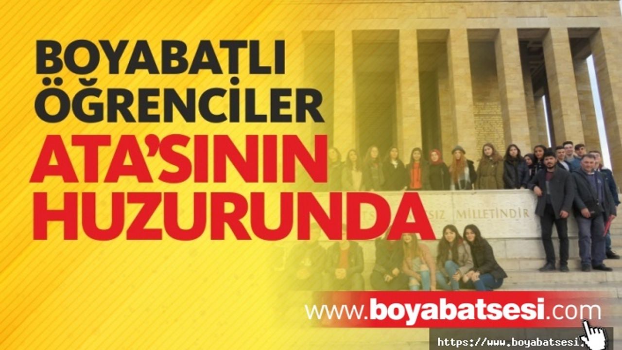 Boyabatlı Öğrenciler Başkent Ankara'yı Gezdi