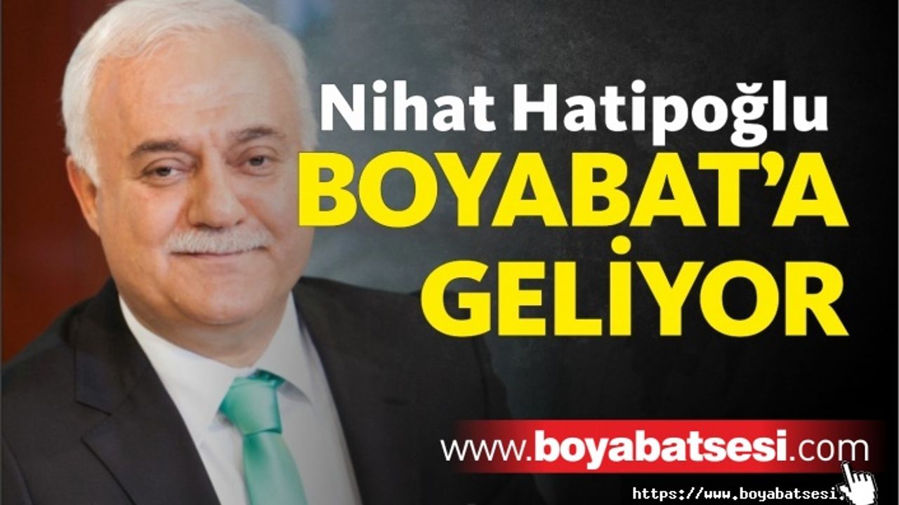 Prof.Dr. Nihat Hatipoğlu Boyabat'a geliyor