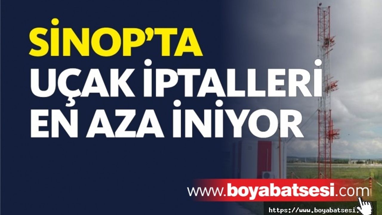 Sinop'ta uçak iptalleri en aza iniyor 