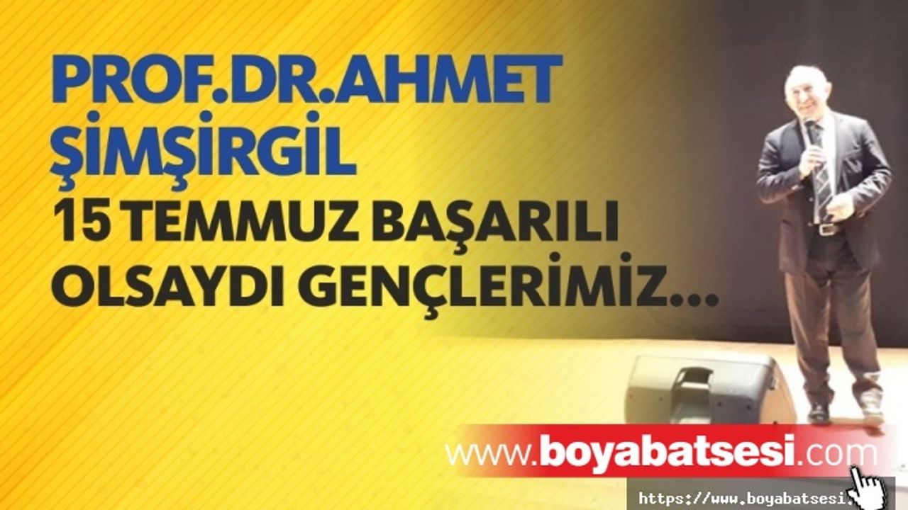 Ahmet Şimşirgil Ayancık'ta önemli mesajlar 