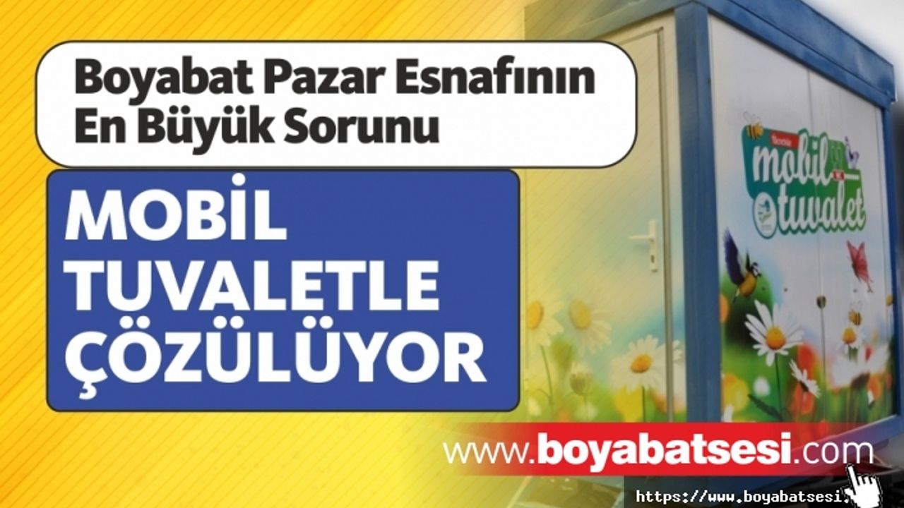 Boyabat Belediyesi vatandaşlar için mobil tuvalet getiriyor