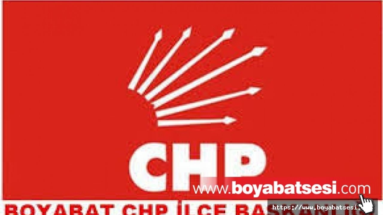 Boyabat CHP İlçe Başkanlığı Basın Açıklaması