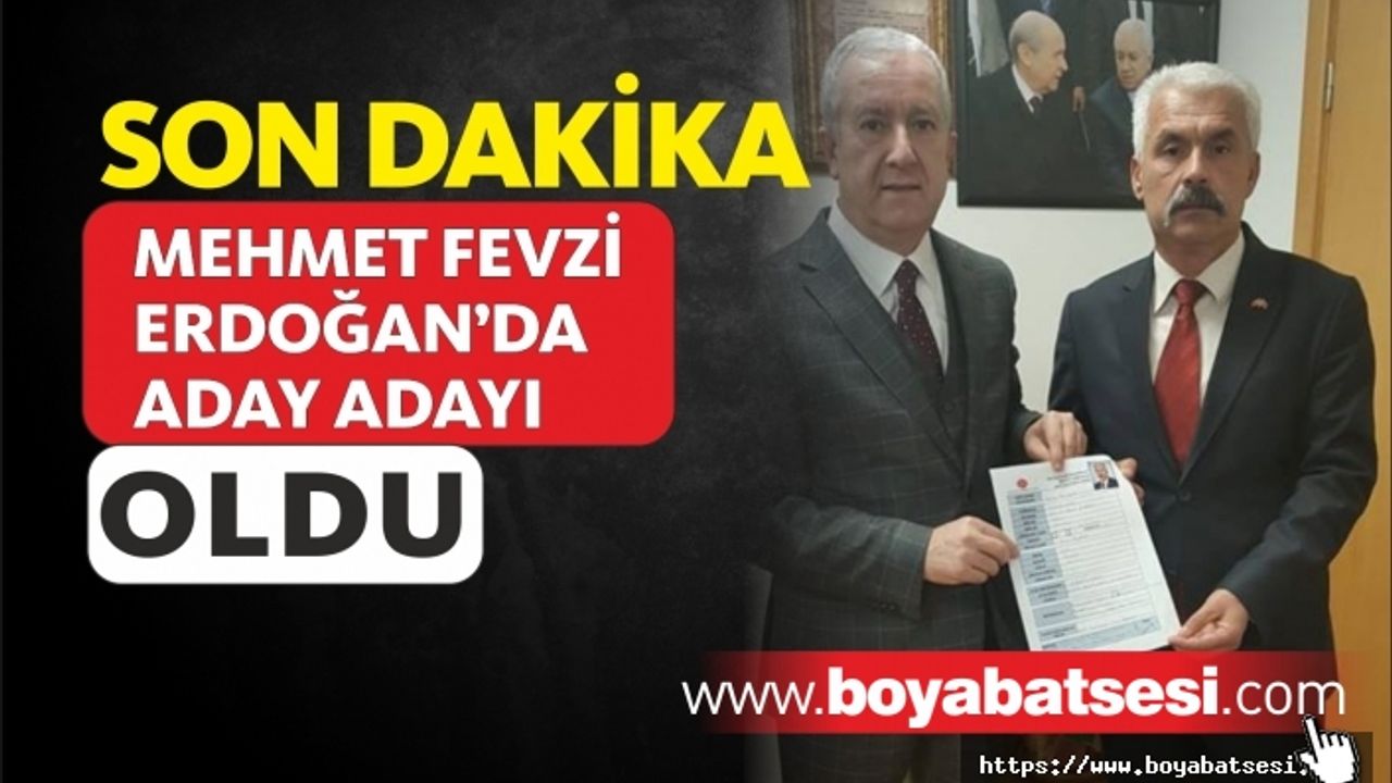 Mehmet Fevzi Erdoğan Aday Adayı Oldu