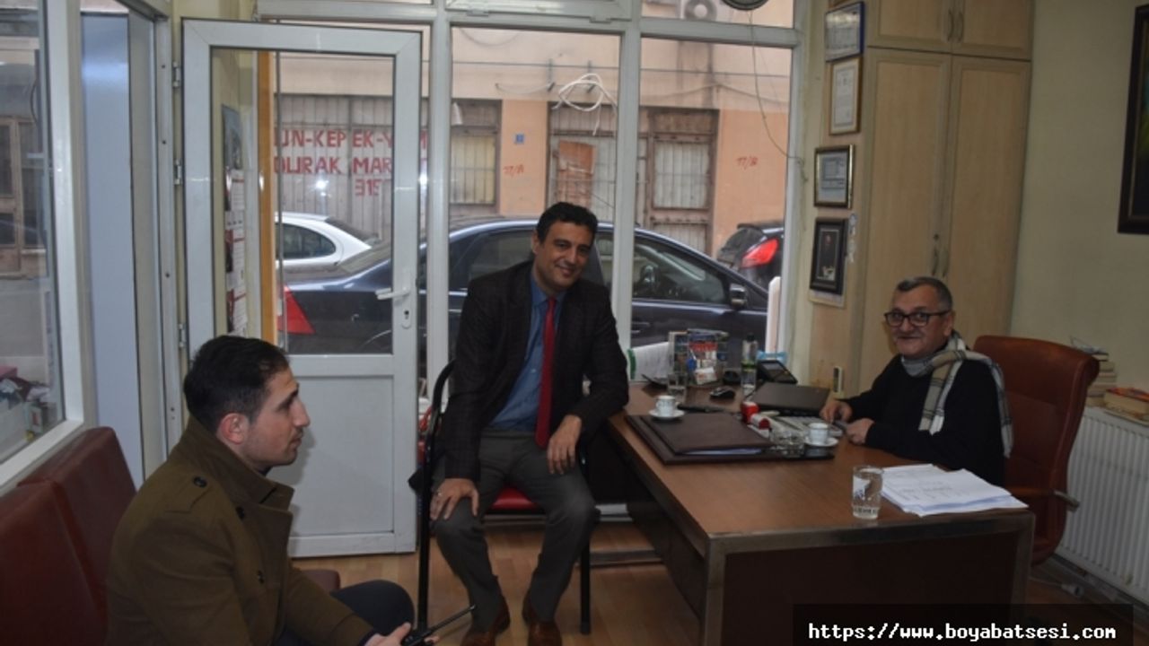 Boyabat İlçe Emniyet Müdürü  Mustafa Gülcü Gazetemizi Ziyaret Etti