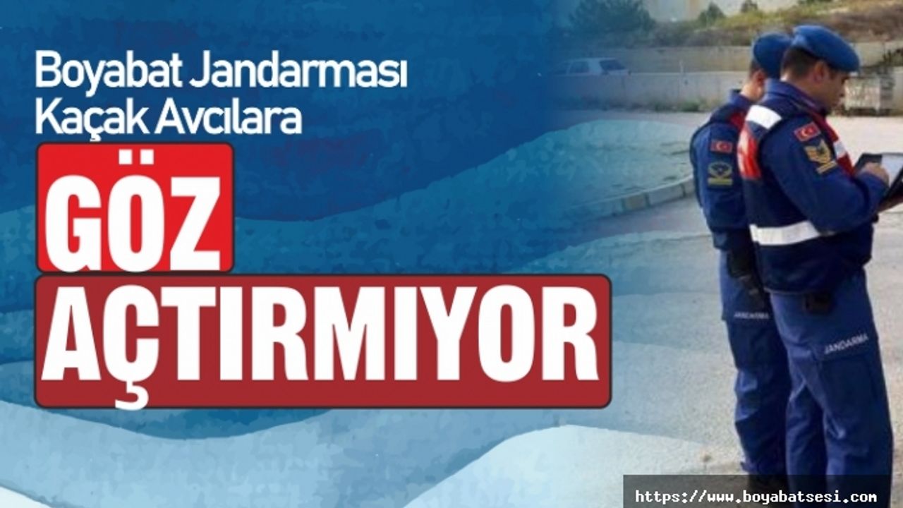 Boyabat İlçe Jandarması Kaçak Avlanan 3 kişiyi yakaladı