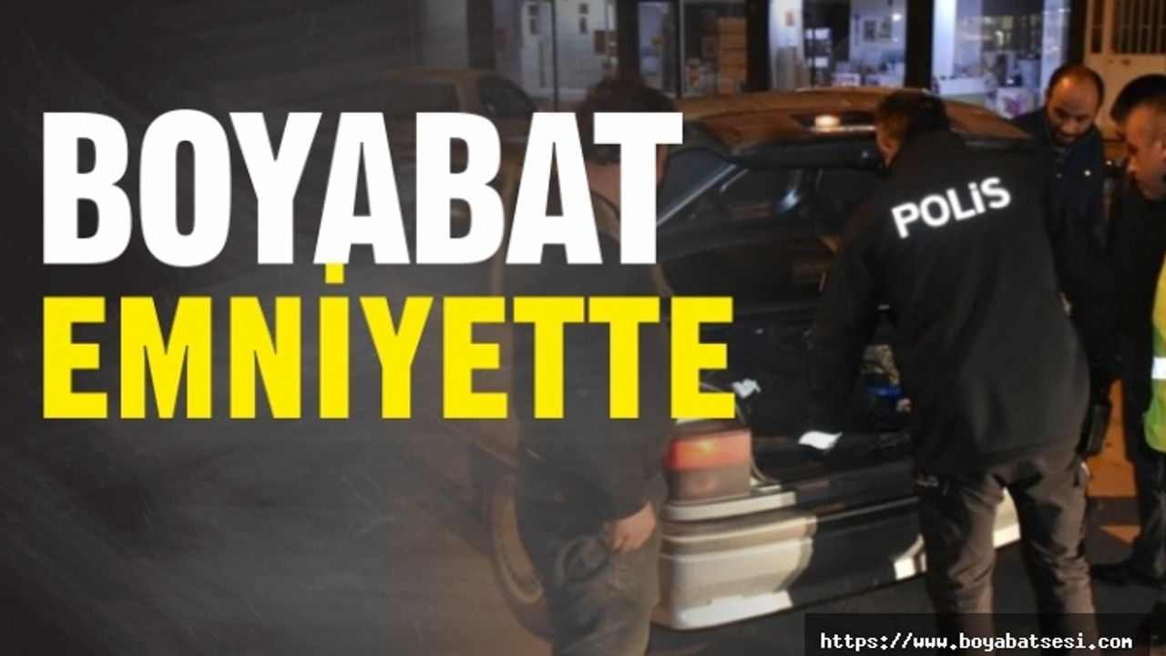 Boyabat Polisi, İlçe Merkezindeki Denetimlerine Hız Verdi