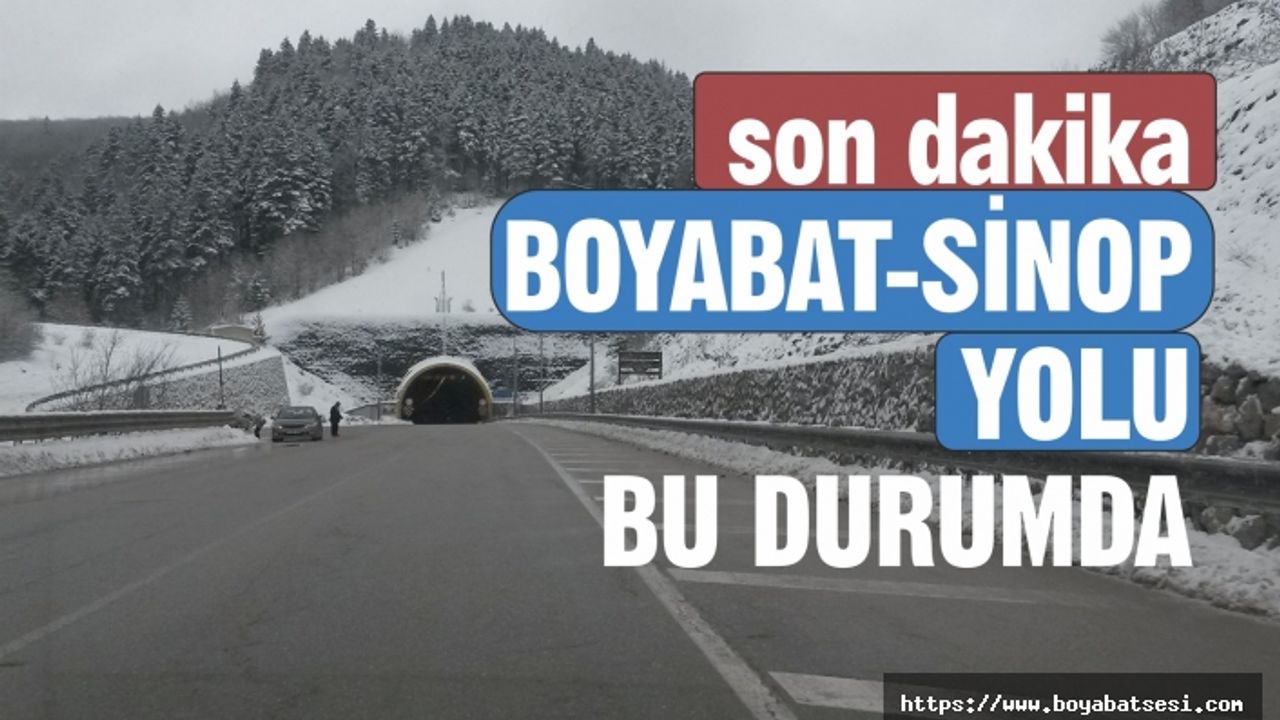 Boyabat-Sinop Yolundan Anlık Görüntüler