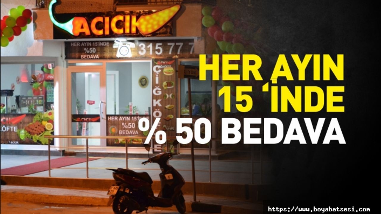 Boyabat'ta Acıcık Çiğ Köfte Hizmetinizde