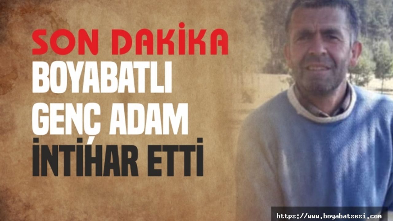 Boyabat'ta İntihar 1 Kişi Kendini Astı