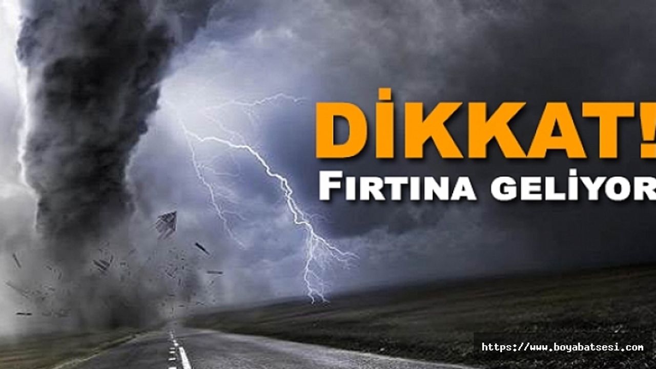 Sinop ve çevresinde şiddetli fırtına uyarısı