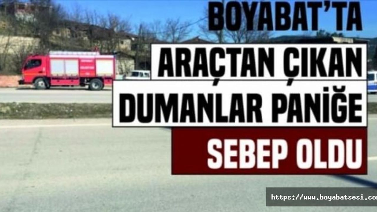 Araçtan Çıkan Dumanlar Ekipleri Alarma Geçirdi