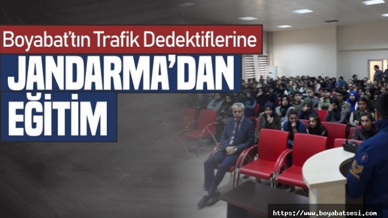 Boyabat'ın Trafik Dedektiflerine Jandarma'dan Eğitim