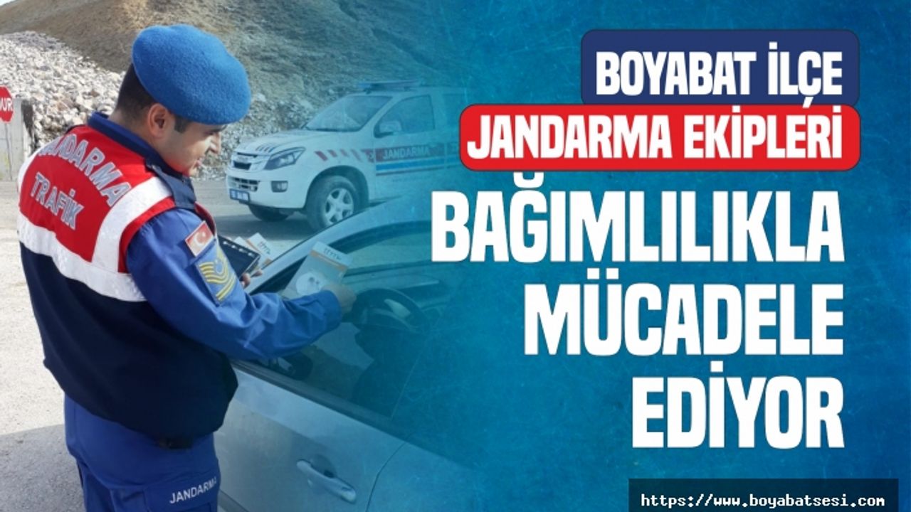 Boyabat Jandarma Ekipleri Bağımlılıkla Mücadele Ediyor