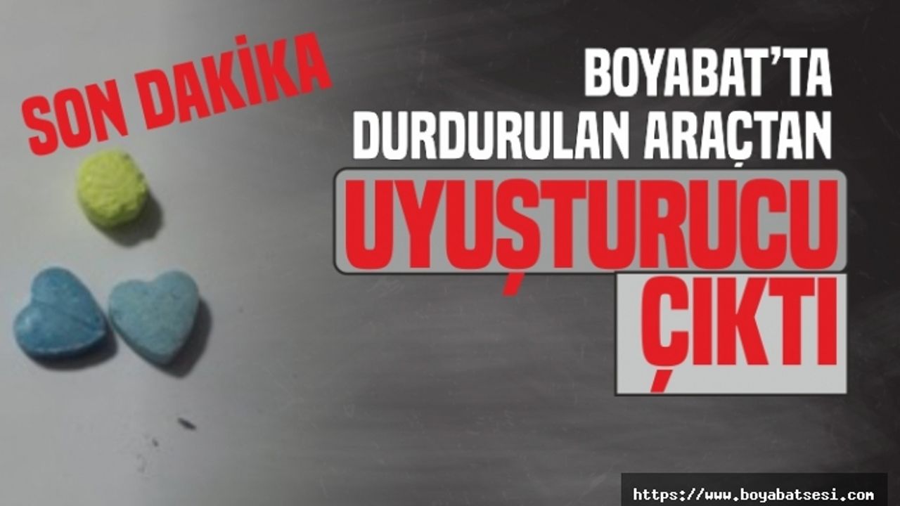 Boyabat'ta Şüpheli Araçtan Uyuşturucu Çıktı
