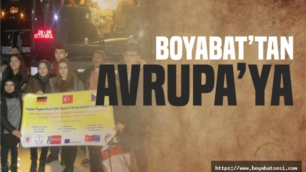 Boyabat'tan Avrupa'ya Eğitime Gittiler