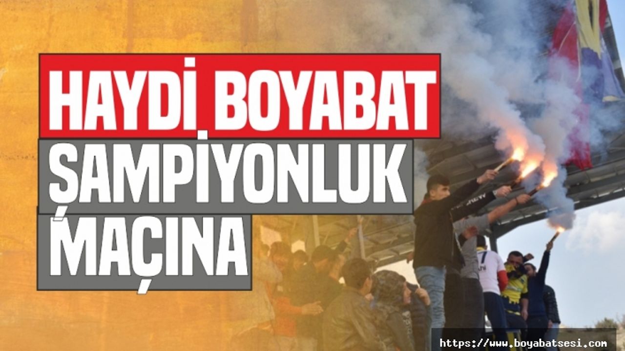 Boyabat 1868 Spor Yarın Şampiyonluk Maçına Çıkıyor