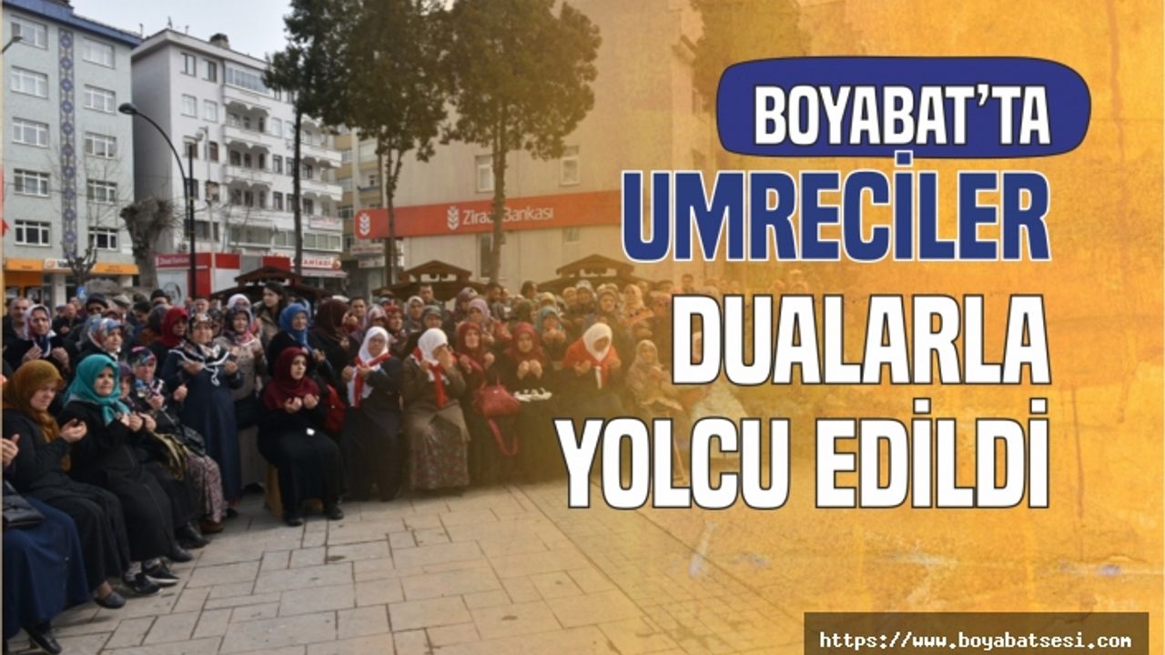 Boyabat'ta Umreye Gidecek Kafile Dualarla Uğurlandı 