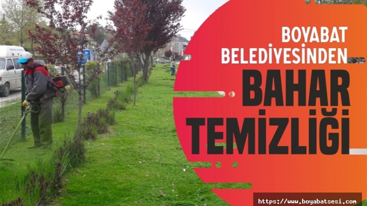 Boyabat Belediyesi Bahar Temizliği Yapıyor