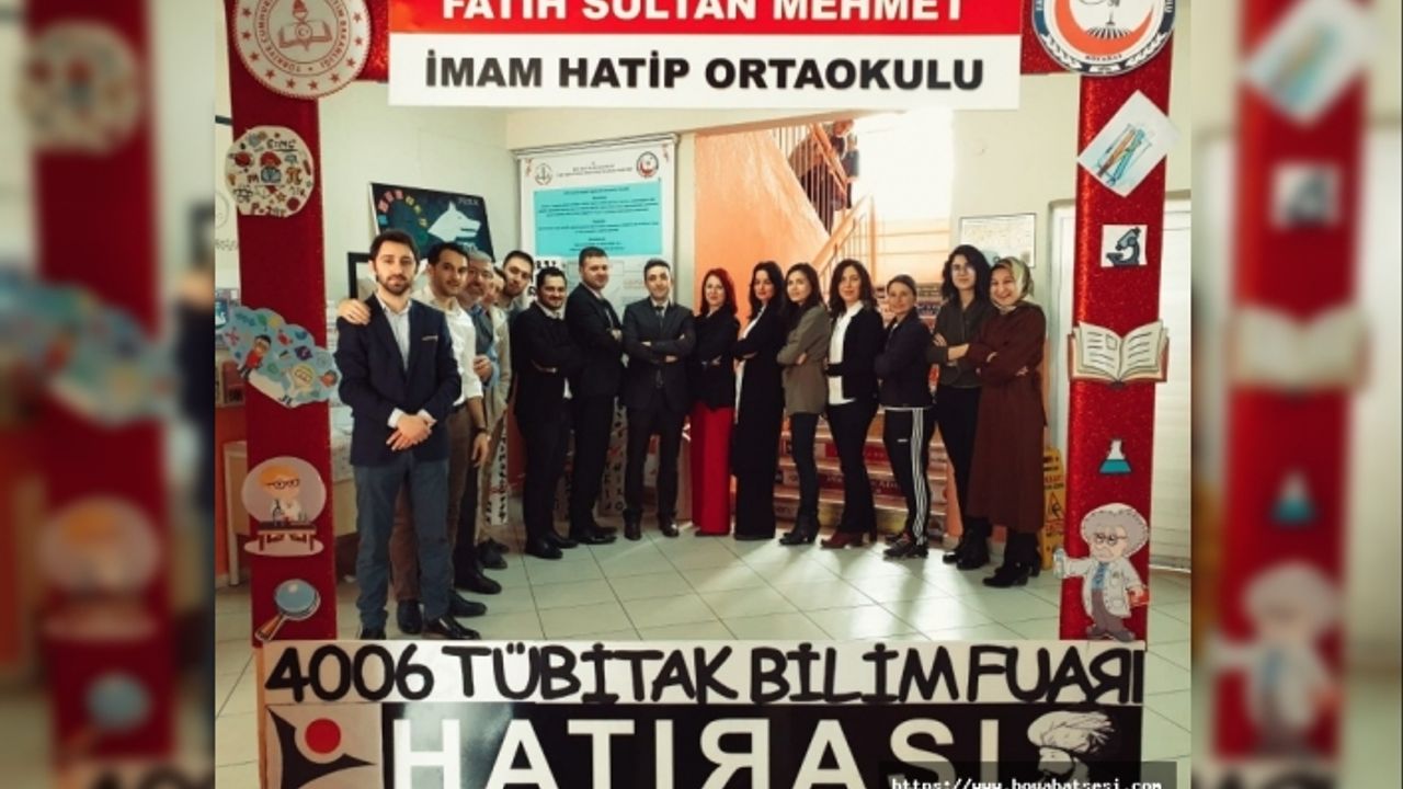 Boyabat Fatih İmam Hatip Ortaokulu'nda Tubitak Bilim Fuarı Gerçekleştirildi